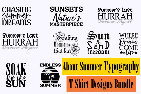 About Summer Typography T-shirt Design