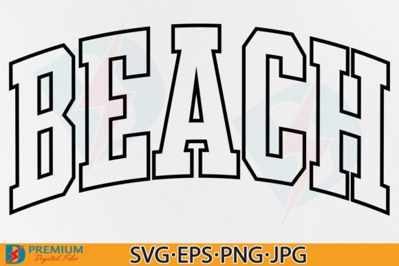 Beach SVG Design: Summer Vacation Varsity Graphics