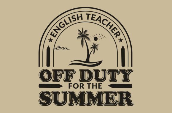 English Teacher off Duty for the Summer Graphics