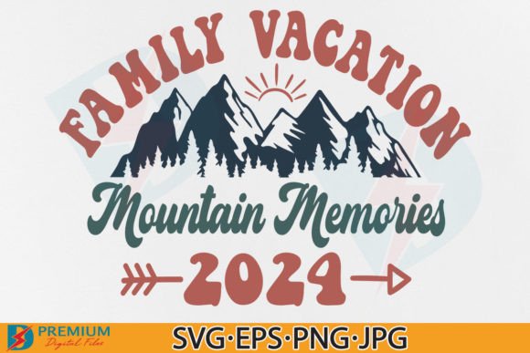 Family Vacation Mountain SVG, Summer Trip