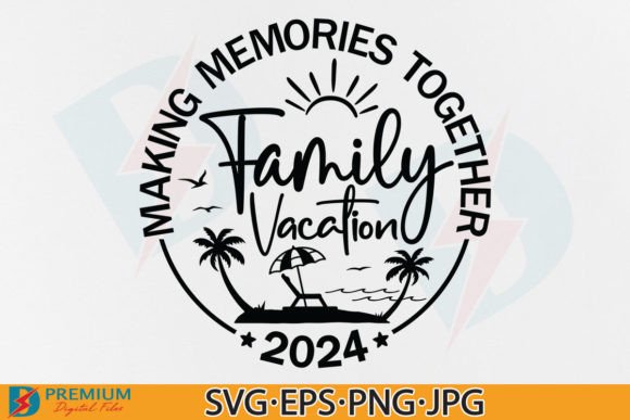 Family Vacation SVG PNG: Graphics for T-Shirt Designs