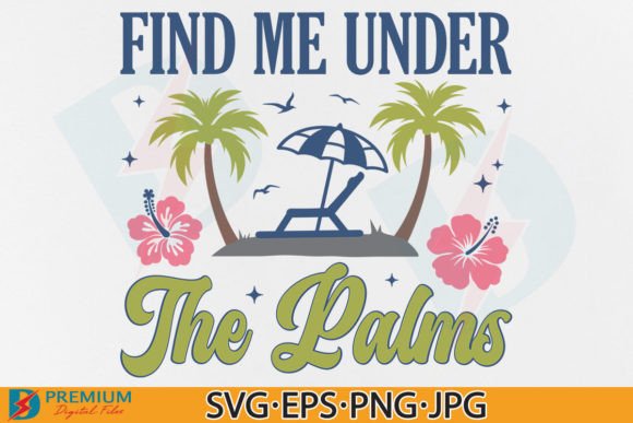 Funny Beach SVG, Retro Summer Vacation Graphics