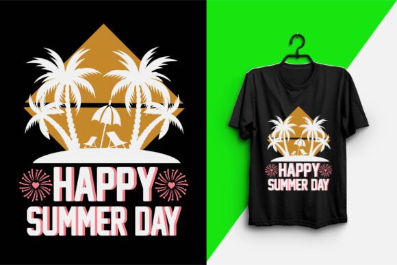 HAPPY SUMMER DAY T-SHIRT Graphics