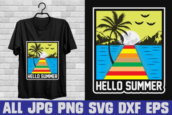 Hello Summer Custom T-Shirt Designs