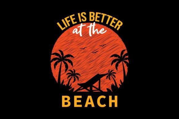 Life is Better at the Beach Summer Surfi Graphics
