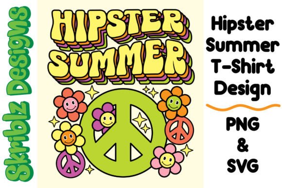 Retro Hipster Summer Graphics for T-Shirt Designs