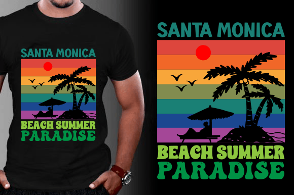 SANTA MONICA BEACH SUMMER PARADISE Graphics