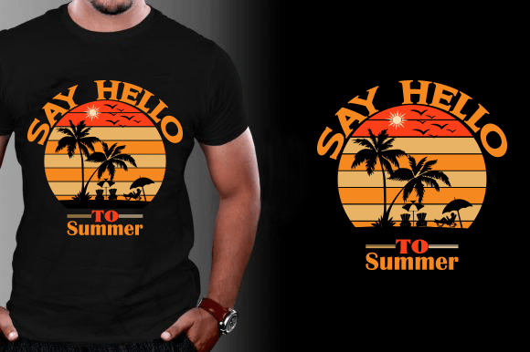 Say Hello to Summer T-Shirt Graphics