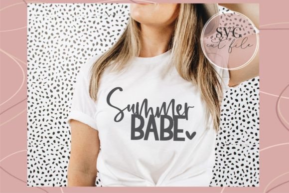 Summer Babe SVG for Graphics and T-Shirt Designs