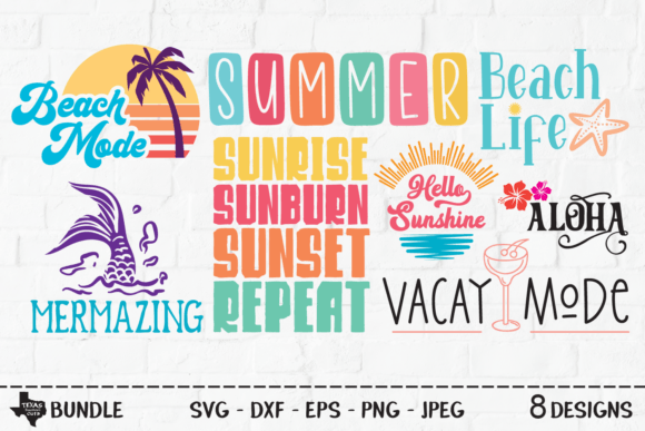 Summer Bundle - Vacation Shirt Designs