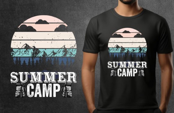 Summer Camp Vacation T-shirt Design Graphics