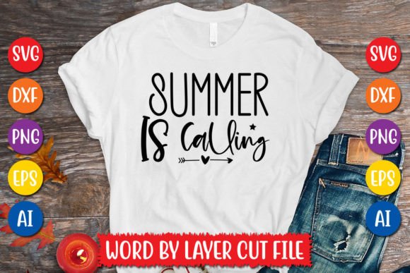 Summer Is Calling SVG Design Graphics