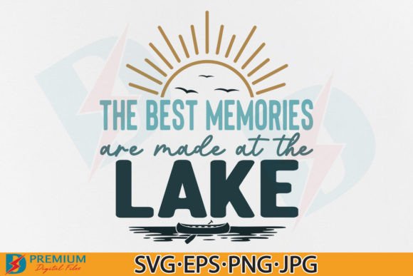 Summer Lake SVG Design, Funny Vacation Graphics