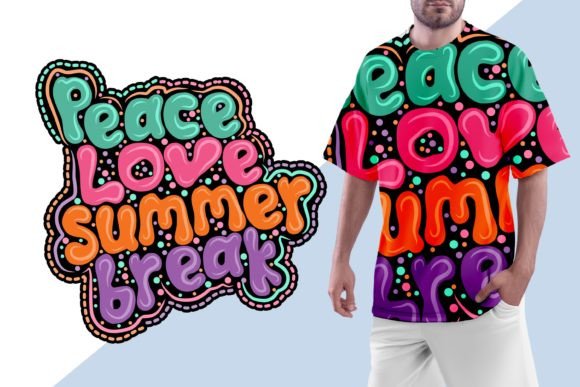 Summer Typography: Graphics for T-Shirt Designs