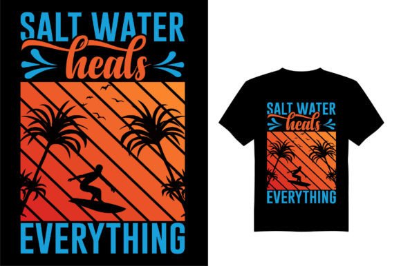 Summer Typography T-Shirt Design Graphics