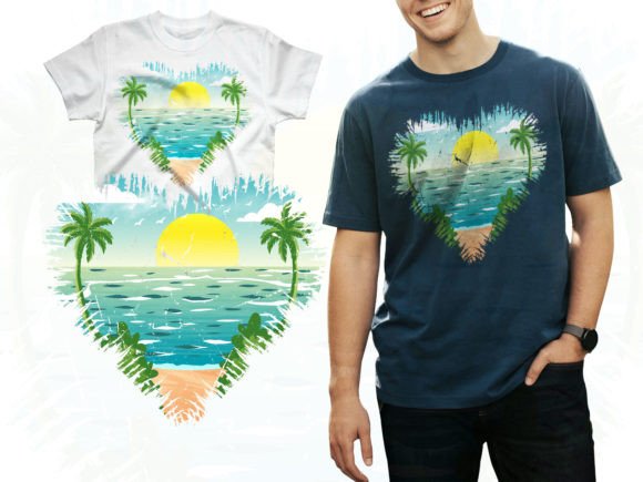 Summer Vacation Vector T Shirt Print Graphics