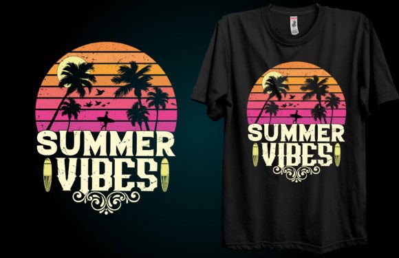 Summer Vibes Summer T-shirt Design Graphics