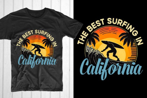 The Best Surfing in California Summer Graphics